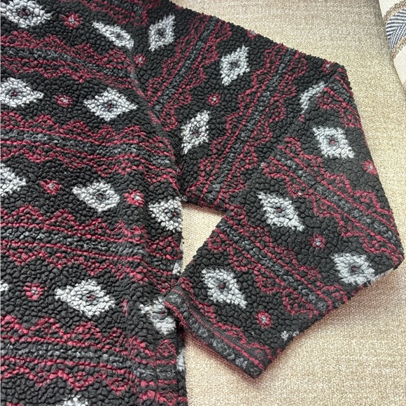 Wrangler Mens Aztec Sherapa Pullover Jacket - Picture 4 of 5